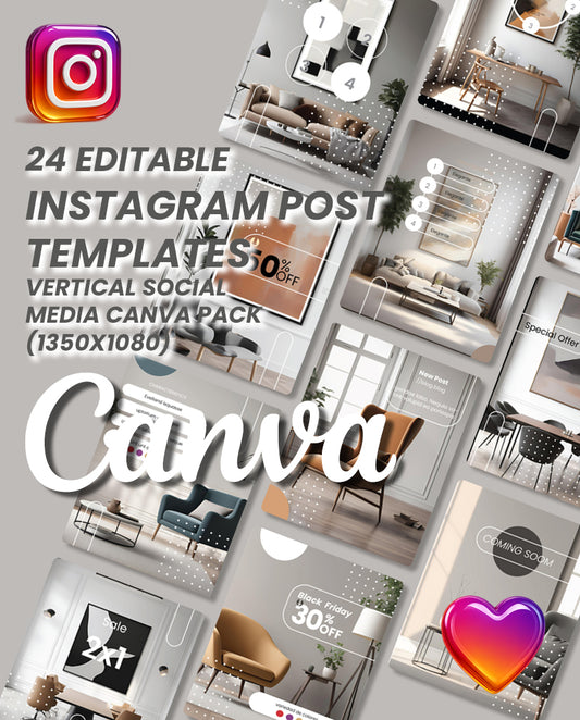 Plantillas para Interiorismo: Pack "Diseño & Armonía" (24 Diseños + Guía)